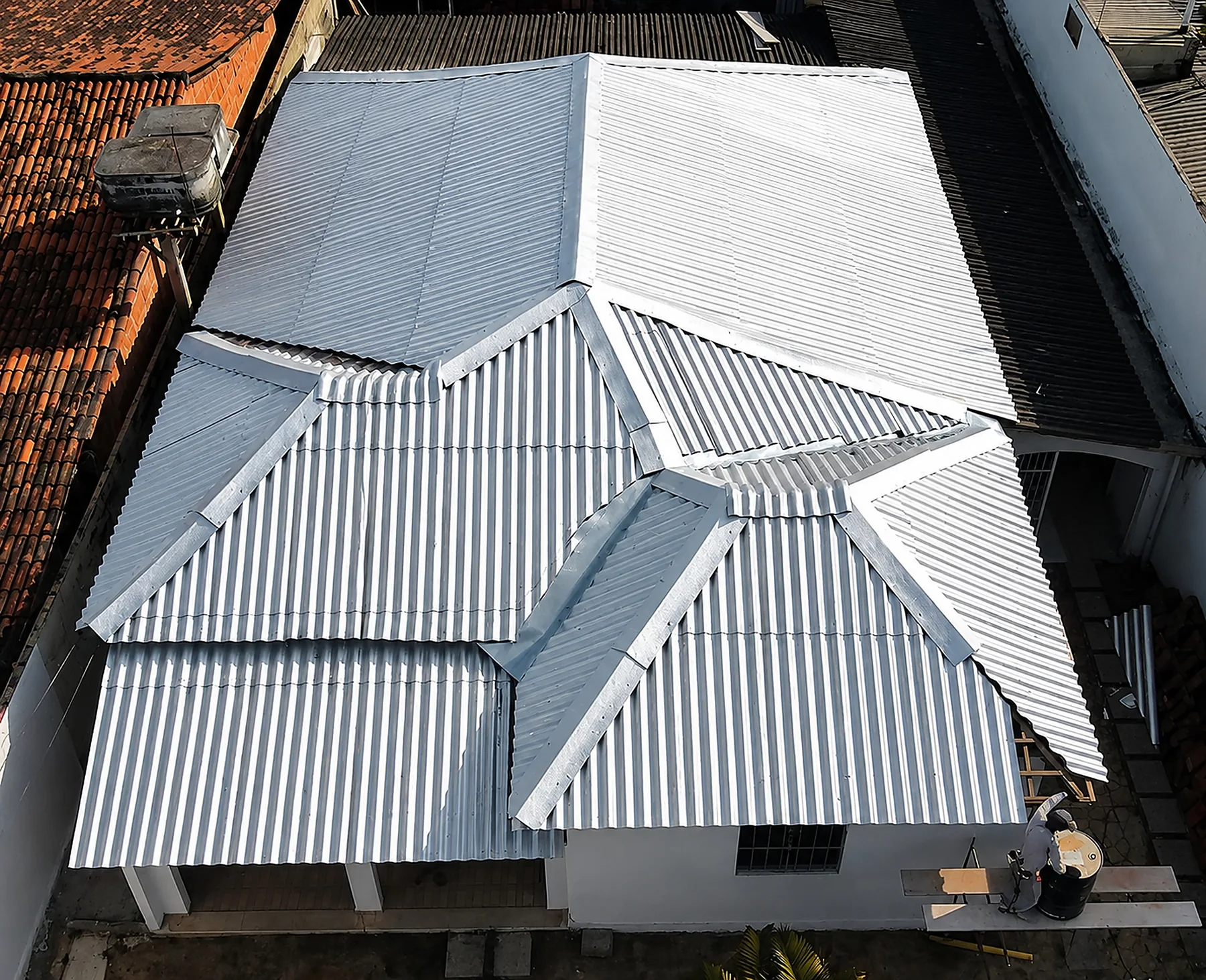 Aplicação real Therm Telha em cobertura residencial